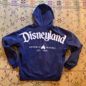 Authentic Disney Parks Disneyland Full Zip Hoodie Unisex Women’s Size Small